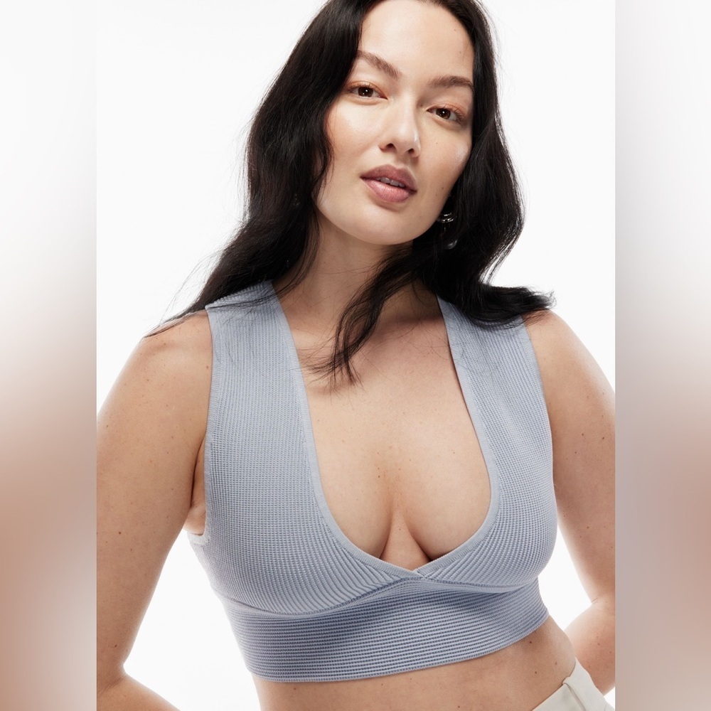 ❤️Aritzia Babaton Sculpt Knit Deep V Tank